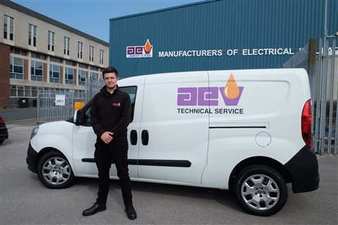 Joe Turnick of AEV with his new works van.